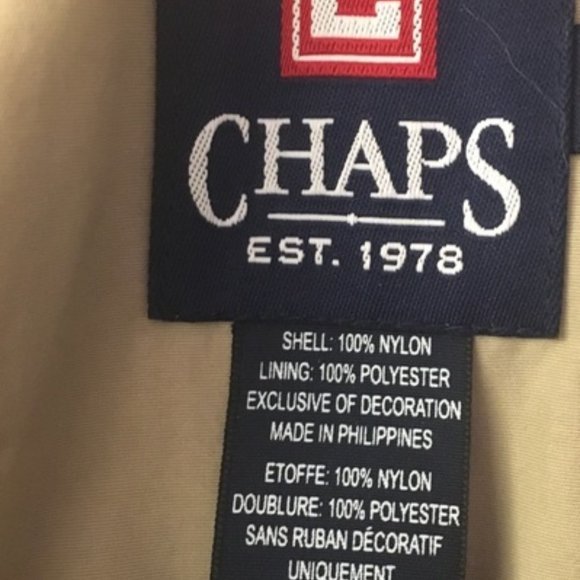 CHAPS PULLOVER COAT WINDBREAKER JACKET NWOT Med - M - Medium - Mens - Picture 4 of 4